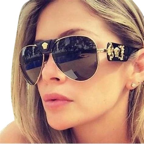 versace aviator sunglasses gold|designer sunglasses unisex aviators.